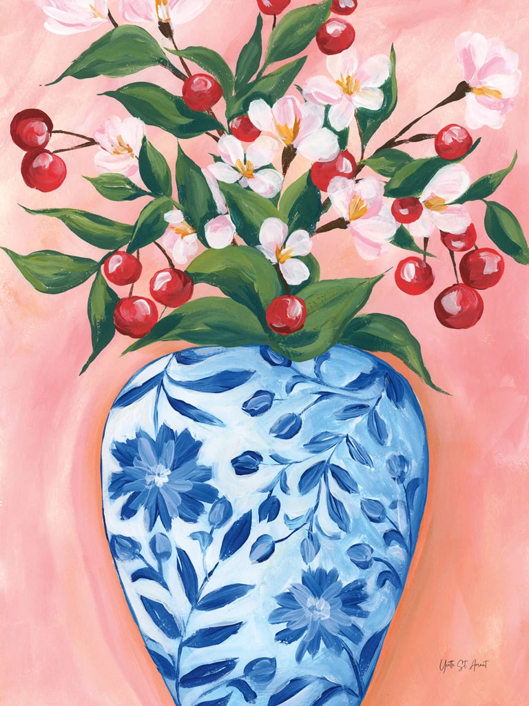 Blooming Cherry Vase by Yvette St. Amant