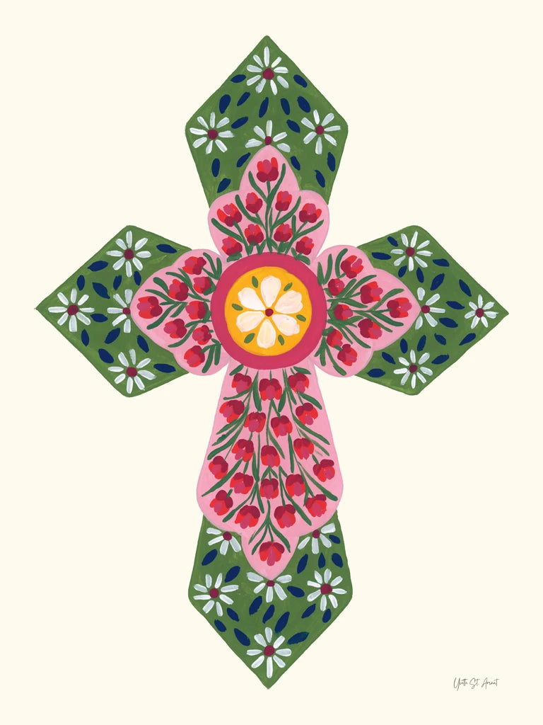 Blooming Cross II by Yvette St. Amant