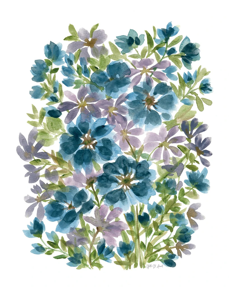 Blue Blooms by Yvette St. Amant