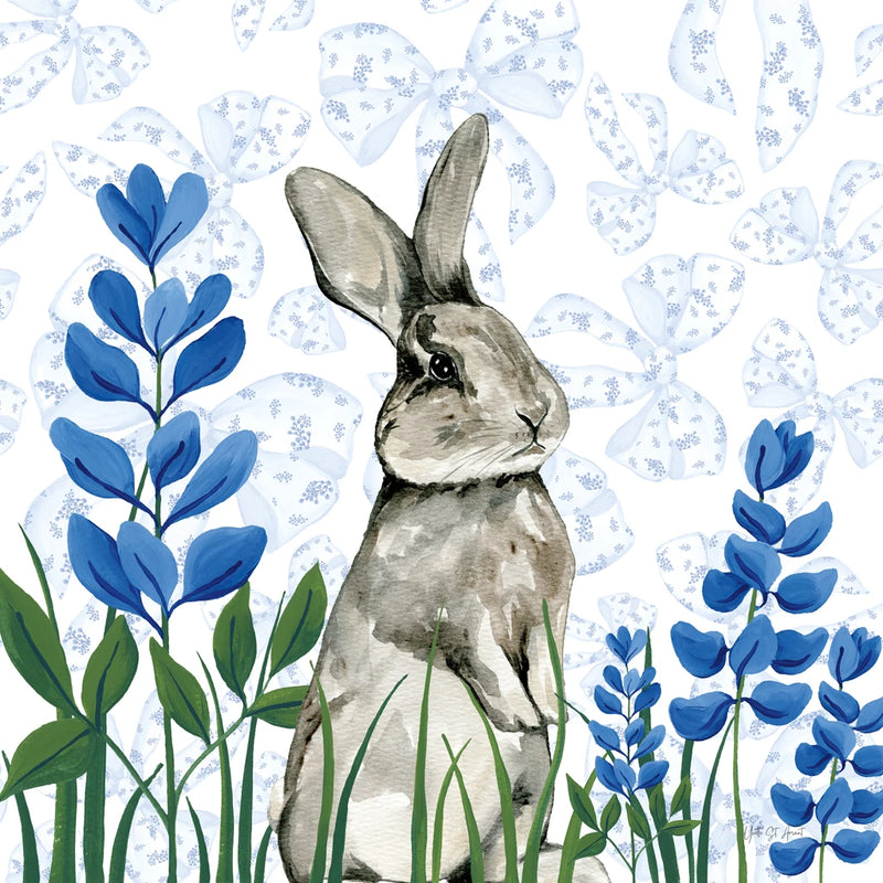Bluebonnet Bunnies I by Yvette St. Amant