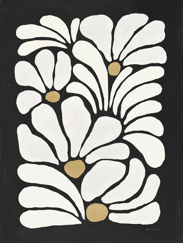 Boho Bouquet I BW by Yvette St. Amant