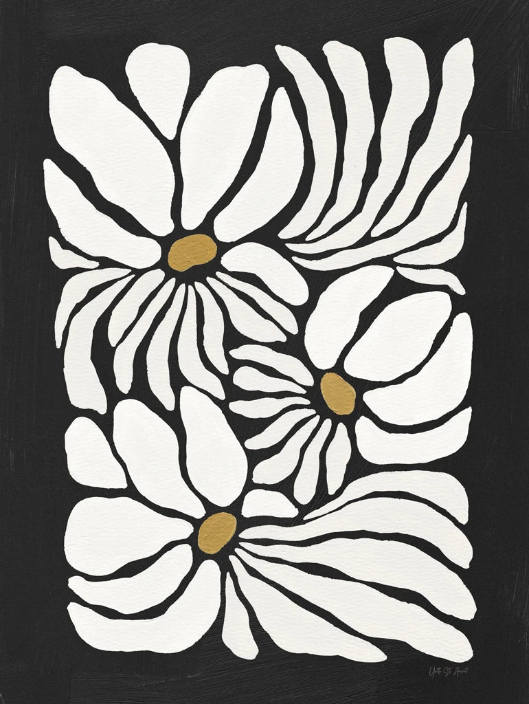 Boho Bouquet II BW by Yvette St. Amant