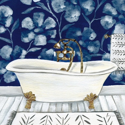 Bold Bathroom I Sq by Yvette St. Amant. SKU 98753a. Archival Giclee Fine art print for wall decor.