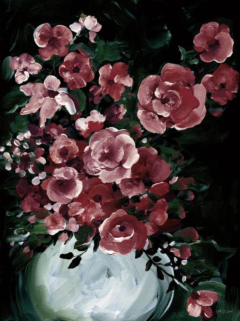 Botanical Elegance I Burgundy by Yvette St. Amant