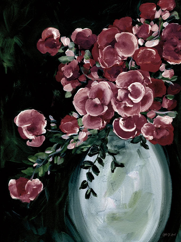 Botanical Elegance II Burgundy by Yvette St. Amant