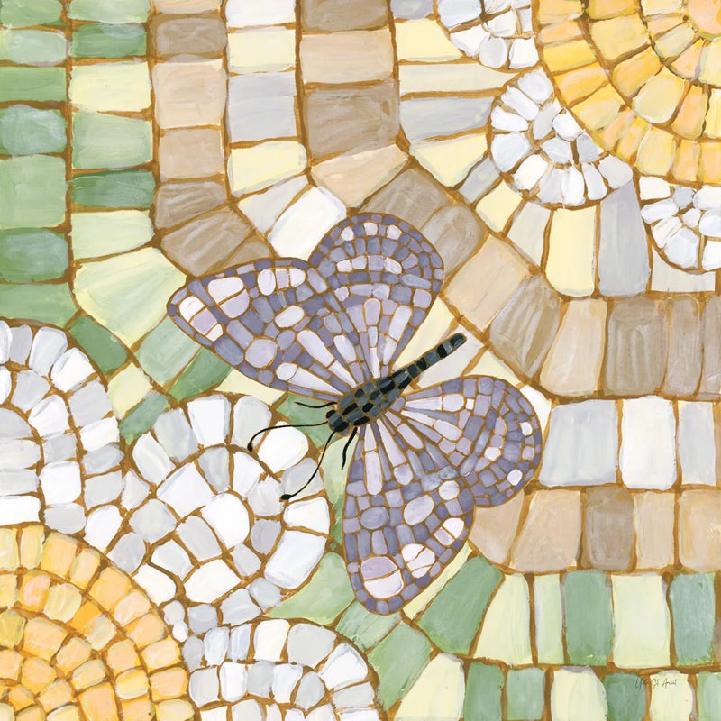 Botanical Mosaic IV by Yvette St. Amant. SKU 96218a. Archival Giclee Fine art print for wall decor.