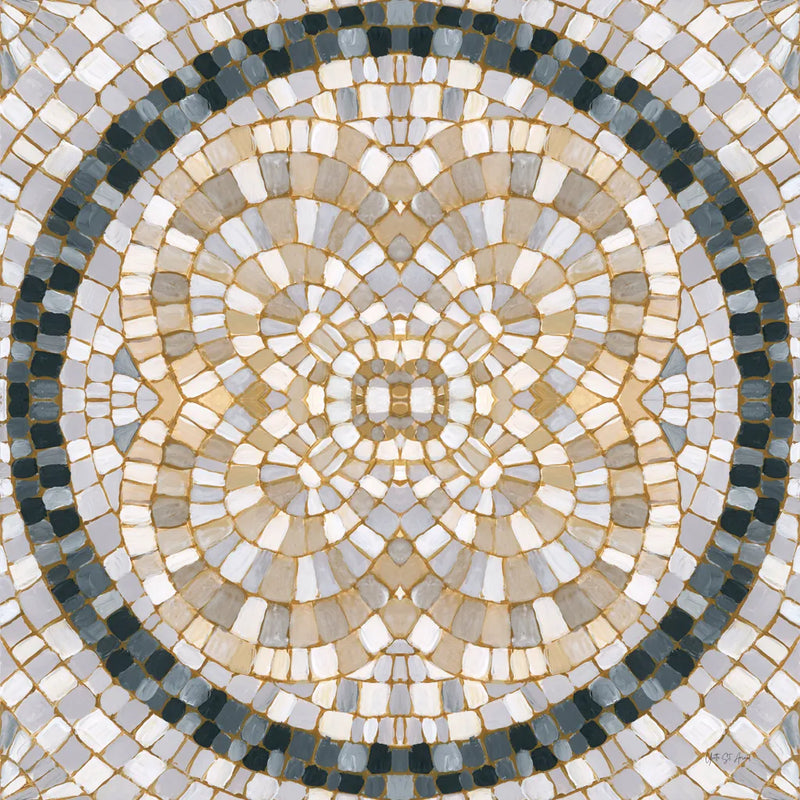 Botanical Mosaic IX by Yvette St. Amant. SKU 96223a. Archival Giclee Fine art print for wall decor.
