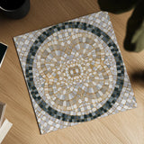 Botanical Mosaic IX by Yvette St. Amant. Shown as a detailed flat fine art print, highlighting archival giclee quality. Available as an archival giclee rolled canvas, fine art paper, or poster print. SKU 96223a.