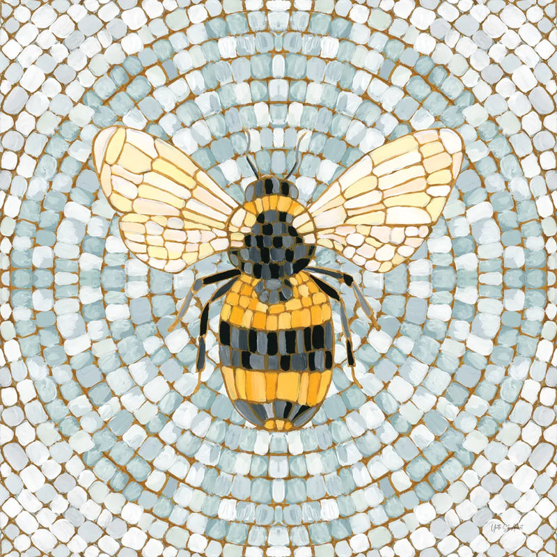 Botanical Mosaic V by Yvette St. Amant. SKU 96219a. Archival Giclee Fine art print for wall decor.