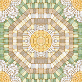 Botanical Mosaic VII by Yvette St. Amant. SKU 96221a. Archival Giclee Fine art print for wall decor.