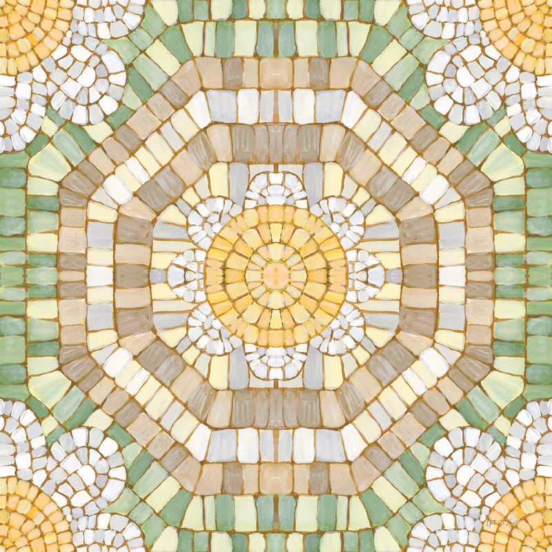 Botanical Mosaic VII by Yvette St. Amant. SKU 96221a. Archival Giclee Fine art print for wall decor.