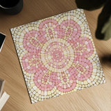 Botanical Mosaic VIII by Yvette St. Amant. Shown as a detailed flat fine art print, highlighting archival giclee quality. Available as an archival giclee rolled canvas, fine art paper, or poster print. SKU 96222a.