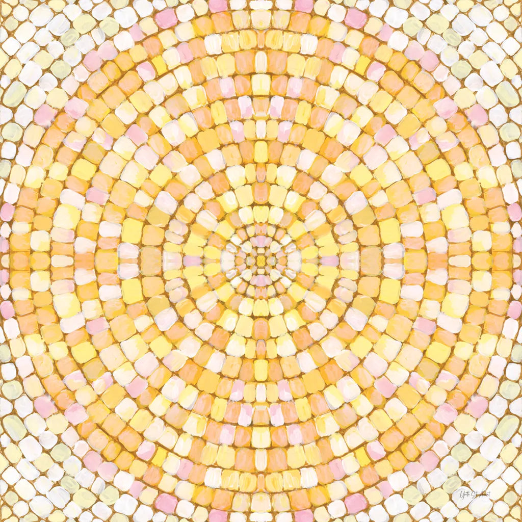 Botanical Mosaic X by Yvette St. Amant. SKU 96224a. Archival Giclee Fine art print for wall decor.