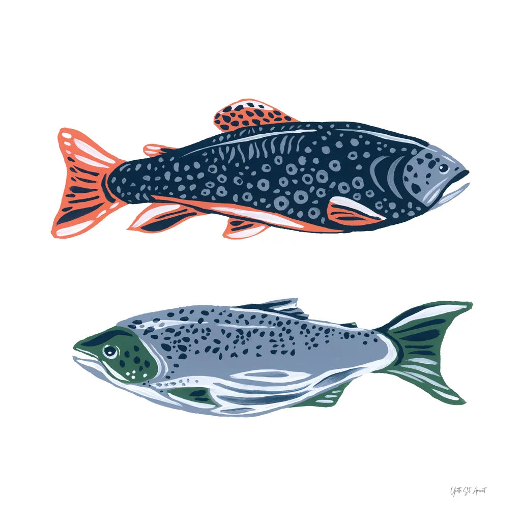 Catch of the Day VII by Yvette St. Amant. SKU 98949a. Archival Giclee Fine art print for wall decor.