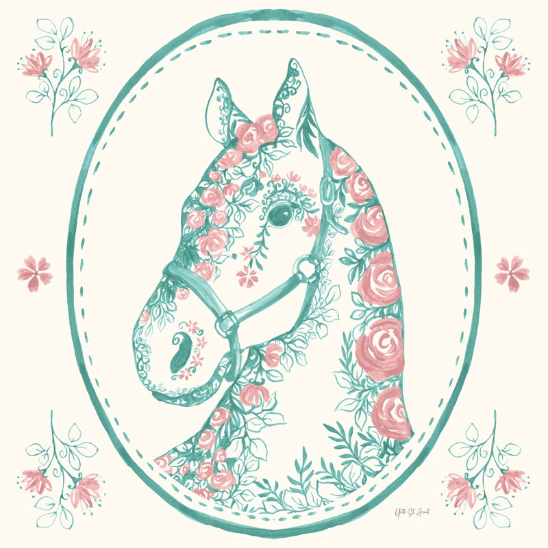 Chinoiserie Cowgirl II v2 by Yvette St. Amant