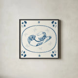 Chinoiserie Cowgirl III by Yvette St. Amant. Shown in a sleek black glass frame for a contemporary gallery look. Available as an archival giclee rolled canvas, fine art paper, or poster print. SKU 101164a.