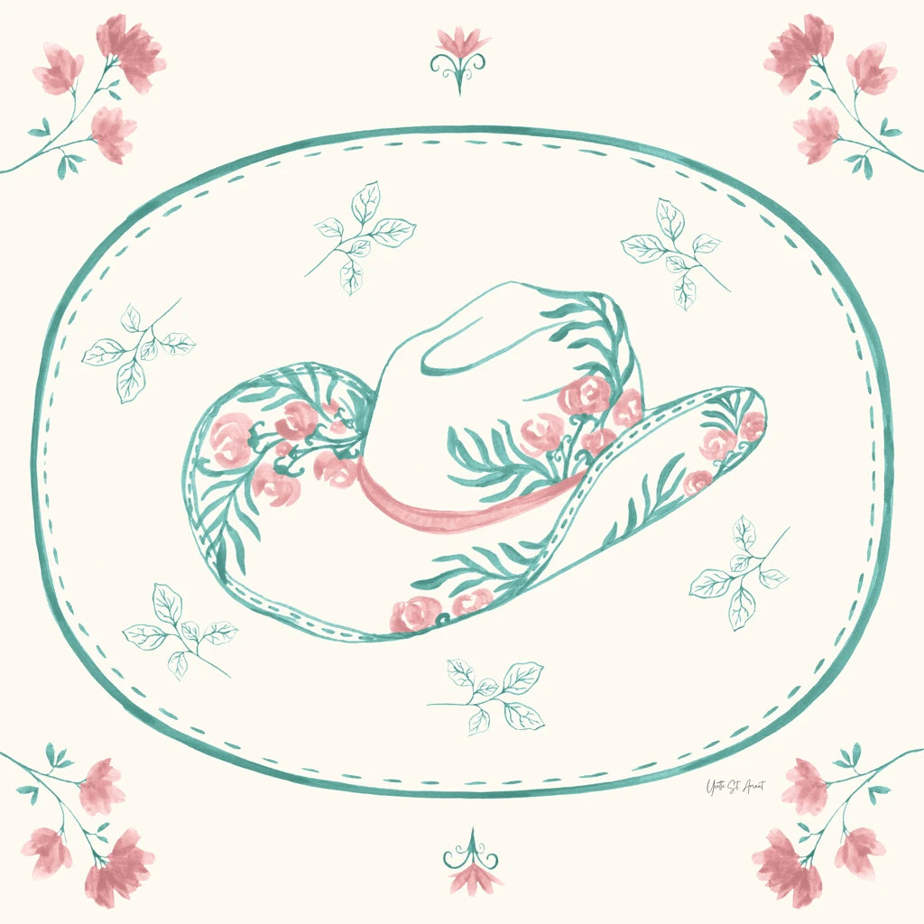 Chinoiserie Cowgirl III v2 by Yvette St. Amant