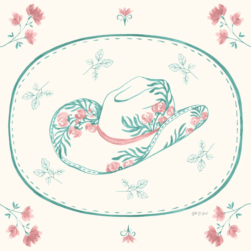 Chinoiserie Cowgirl III v2 by Yvette St. Amant