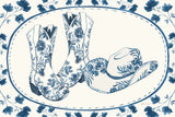Chinoiserie Cowgirl V by Yvette St. Amant. SKU 101166i. Archival Giclee Fine art print for wall decor.