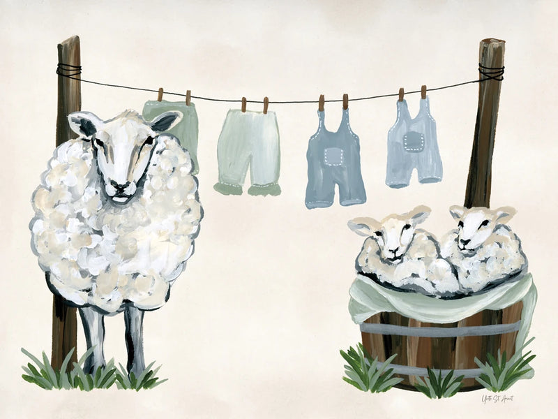 Clothesline Sheep by Yvette St. Amant