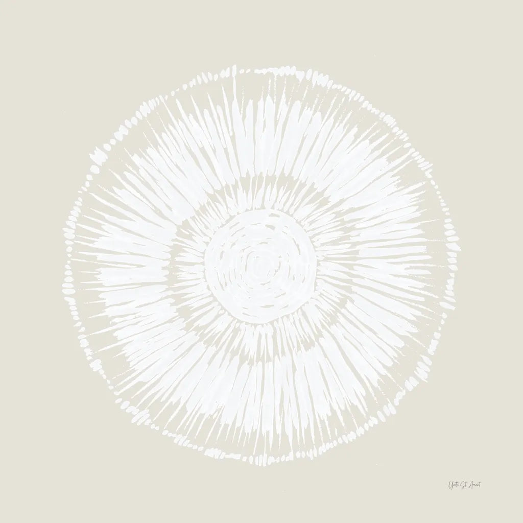 Coastal Block Print I Neutral by Yvette St. Amant. SKU 91165a. Archival Giclee Fine art print for wall decor.