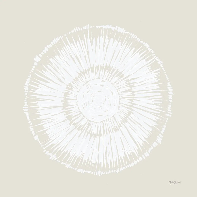 Coastal Block Print I Neutral by Yvette St. Amant. SKU 91165a. Archival Giclee Fine art print for wall decor.