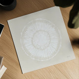 Coastal Block Print I Neutral by Yvette St. Amant. Shown as a detailed flat fine art print, highlighting archival giclee quality. Available as an archival giclee rolled canvas, fine art paper, or poster print. SKU 91165a.