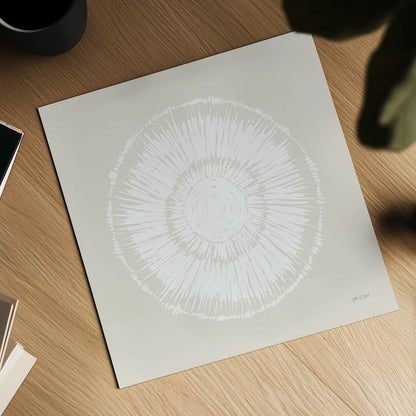 Coastal Block Print I Neutral by Yvette St. Amant. Shown as a detailed flat fine art print, highlighting archival giclee quality. Available as an archival giclee rolled canvas, fine art paper, or poster print. SKU 91165a.