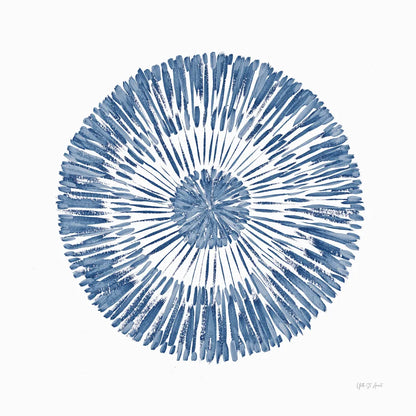 Coastal Block Print II Blue by Yvette St. Amant. SKU 91164a. Archival Giclee Fine art print for wall decor.