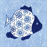 Coastal Chinoiserie I by Yvette St. Amant. SKU 91022a. Archival Giclee Fine art print for wall decor.