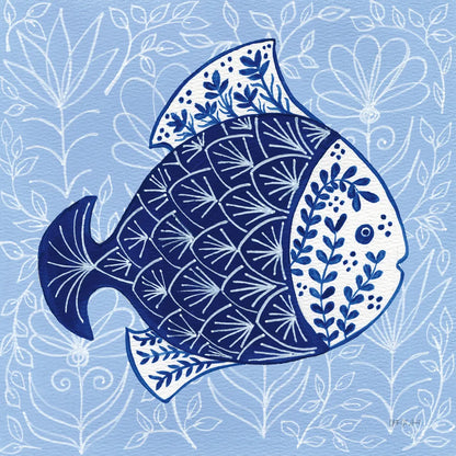 Coastal Chinoiserie III by Yvette St. Amant. SKU 91024a. Archival Giclee Fine art print for wall decor.