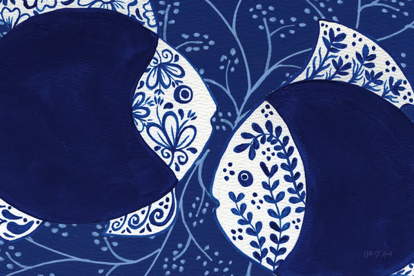 Coastal Chinoiserie IX by Yvette St. Amant. SKU 91030i. Archival Giclee Fine art print for wall decor.