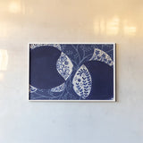 Coastal Chinoiserie IX by Yvette St. Amant. shown as a paper print in a white frame. Available as a archival giclee rolled canvas, fine art paper, or poster print. SKU 91030i.