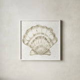 Coastal Reef I by Yvette St. Amant. Shown in a crisp white glass frame for a clean and minimalist style. Available as an archival giclee rolled canvas, fine art paper, or poster print. SKU 94004a.