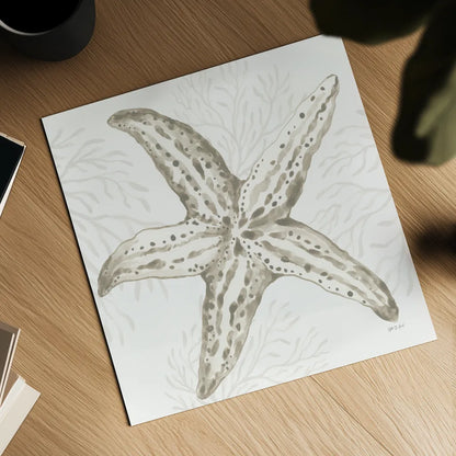 Coastal Reef III by Yvette St. Amant. Shown as a detailed flat fine art print, highlighting archival giclee quality. Available as an archival giclee rolled canvas, fine art paper, or poster print. SKU 94006a.