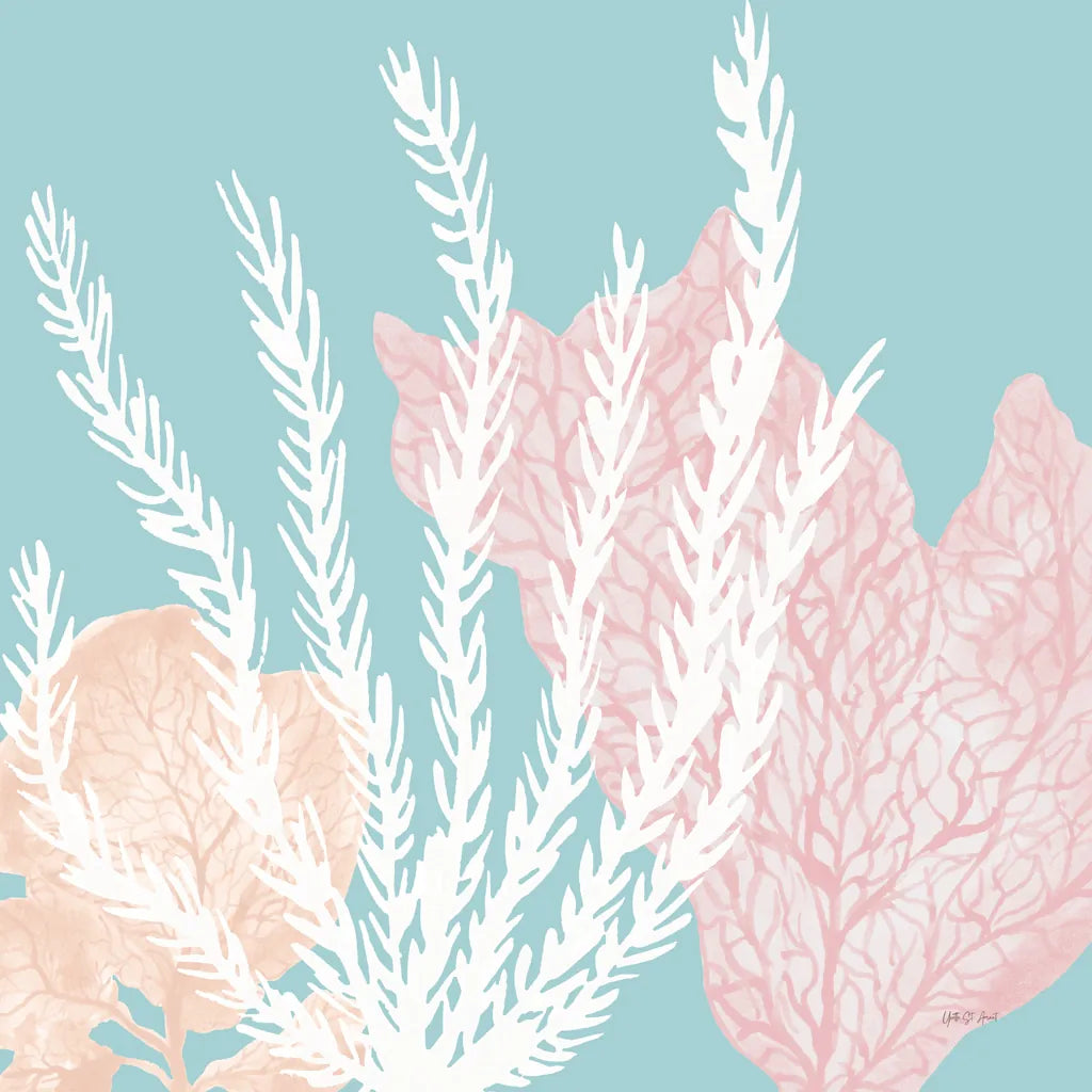 Coastal Reef V Blue by Yvette St. Amant. SKU 95189a. Archival Giclee Fine art print for wall decor.