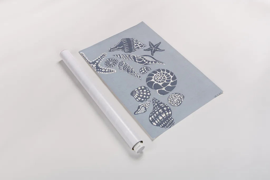 Coastal Shells II by Yvette St. Amant. shown as a rolled paper print. Available as archival giclee rolled canvas, fine art paper, or poster print. SKU 88369h.