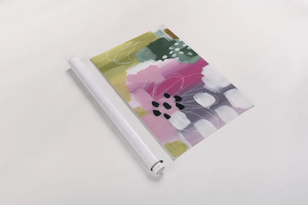 Color Burst I by Yvette St. Amant. shown as a rolled paper print. Available as archival giclee rolled canvas, fine art paper, or poster print. SKU 88227i.