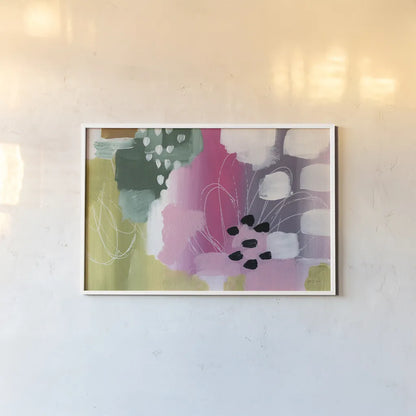 Color Burst I by Yvette St. Amant. shown as a paper print in a white frame. Available as a archival giclee rolled canvas, fine art paper, or poster print. SKU 88227i.