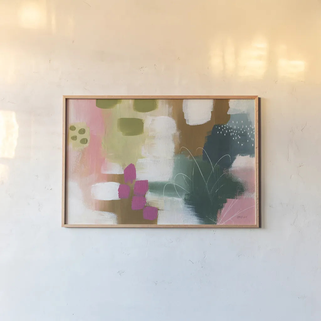 Color Burst II by Yvette St. Amant. shown as a paper print in a natural frame. Available as a archival giclee rolled canvas, fine art paper, or poster print. SKU 88228i.