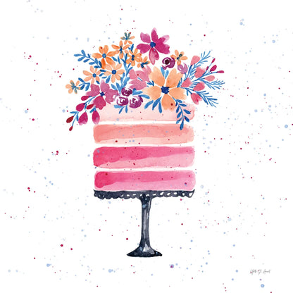 Colorful Cake by Yvette St. Amant. SKU 94729a. Archival Giclee Fine art print for wall decor.