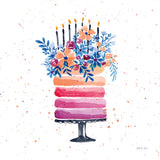 Colorful Cake and Candles by Yvette St. Amant. SKU 94730a. Archival Giclee Fine art print for wall decor.