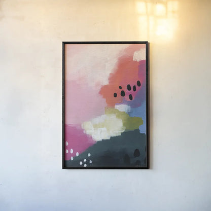 Colorful Journey by Yvette St. Amant. shown as a paper print in a black flame. Available as a archival giclee rolled canvas, fine art paper, or poster print. SKU 88226h.