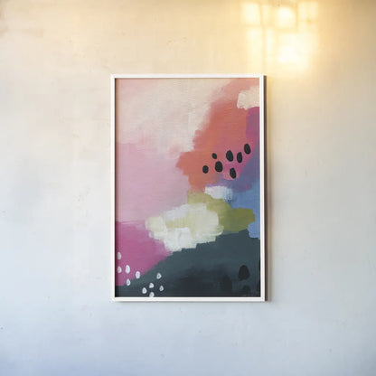 Colorful Journey by Yvette St. Amant. shown as a paper print in a white frame. Available as a archival giclee rolled canvas, fine art paper, or poster print. SKU 88226h.