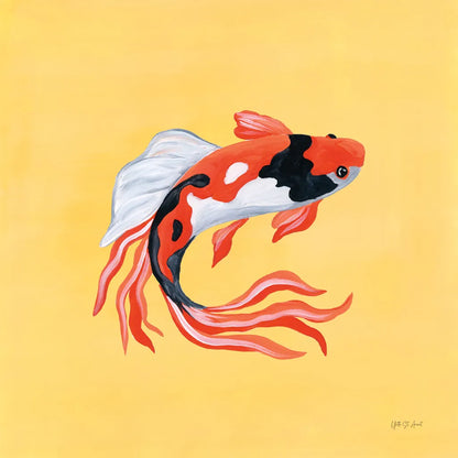 Colorful Koi I by Yvette St. Amant. SKU 92241a. Archival Giclee Fine art print for wall decor.