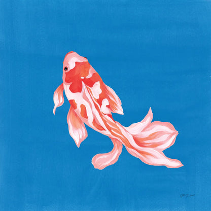 Colorful Koi II by Yvette St. Amant. SKU 92242a. Archival Giclee Fine art print for wall decor.