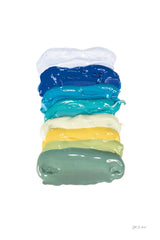 Cool Paint Palette by Yvette St. Amant. SKU 92217h. Archival Giclee Fine art print for wall decor.