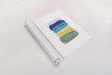 Cool Paint Palette by Yvette St. Amant. shown as a rolled paper print. Available as archival giclee rolled canvas, fine art paper, or poster print. SKU 92217h.