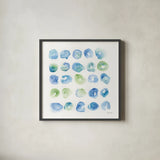 Cool Wash I by Yvette St. Amant. Shown in a sleek black glass frame for a contemporary gallery look. Available as an archival giclee rolled canvas, fine art paper, or poster print. SKU 104952a.