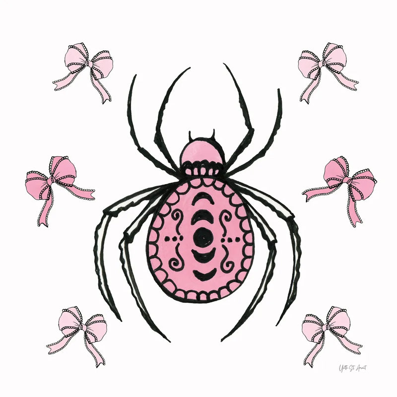 Coquette Spider by Yvette St. Amant. SKU 94022a. Archival Giclee Fine art print for wall decor.